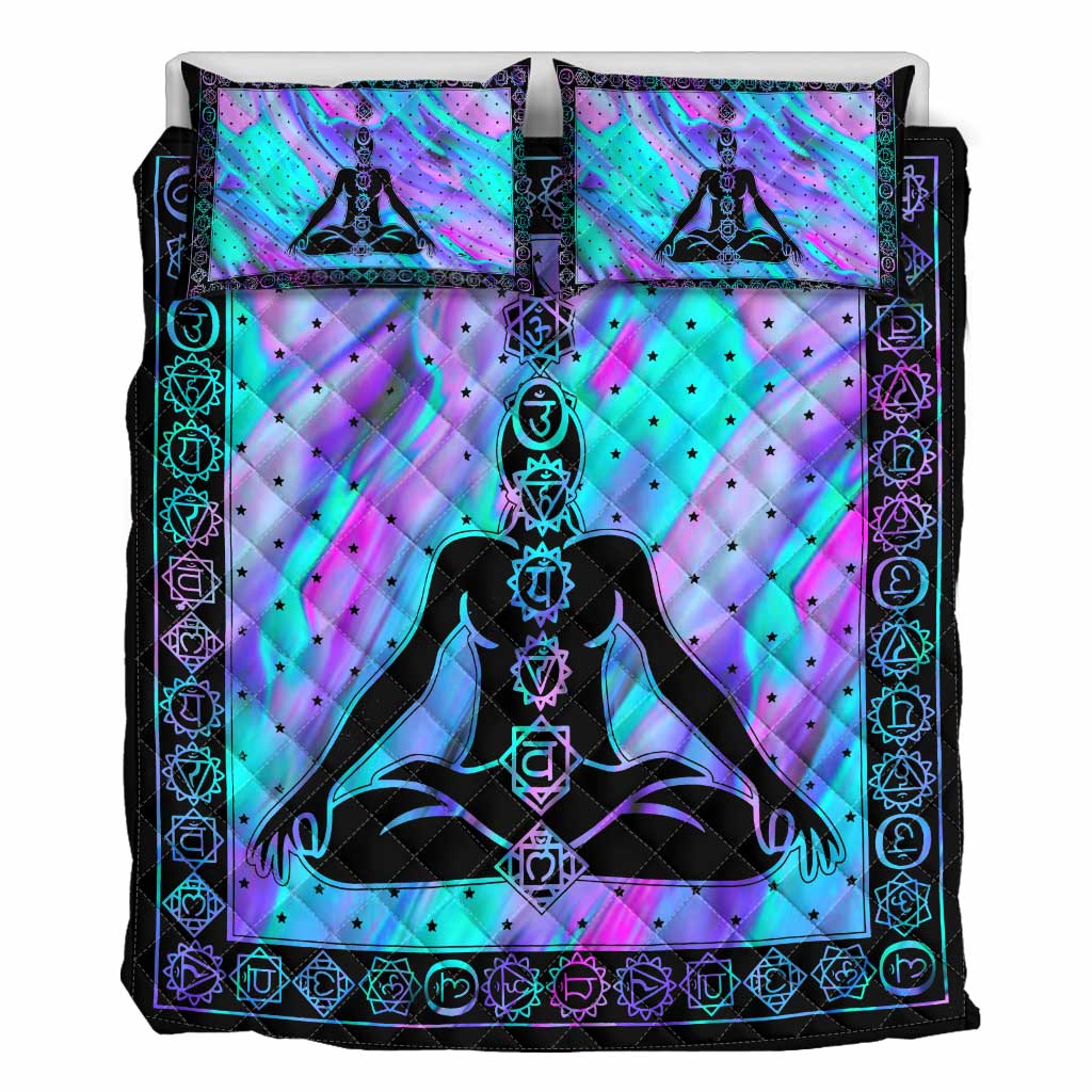 Seven Chakra Yoga Quilt Set 0622
