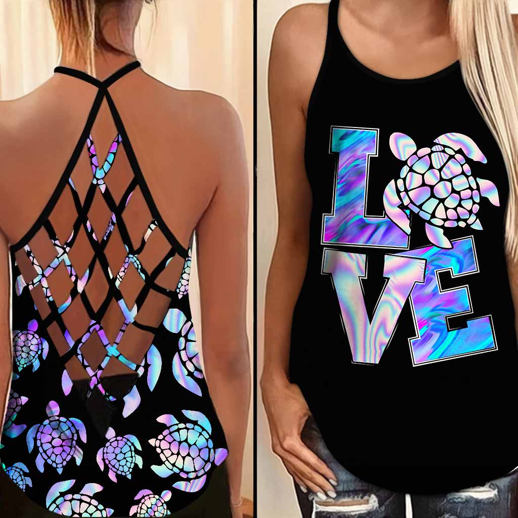 Love - Turtle Cross Tank Top