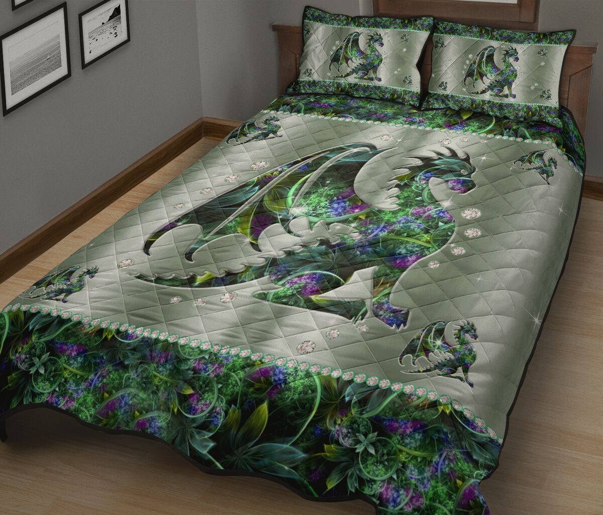 Magical Dragon Dragon Quilt Set 0622
