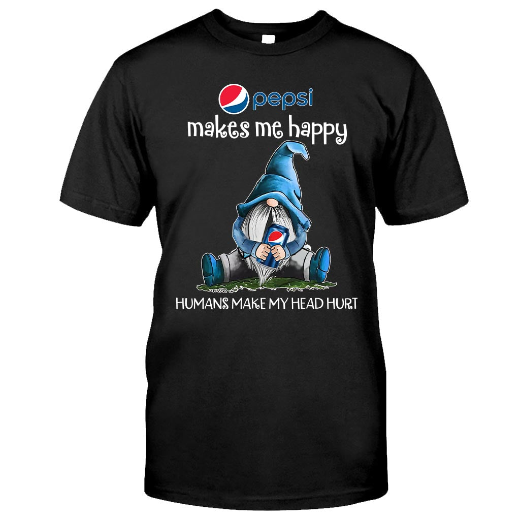 Humans Make My Head Blue Soft Drink T-shirt and Hoodie