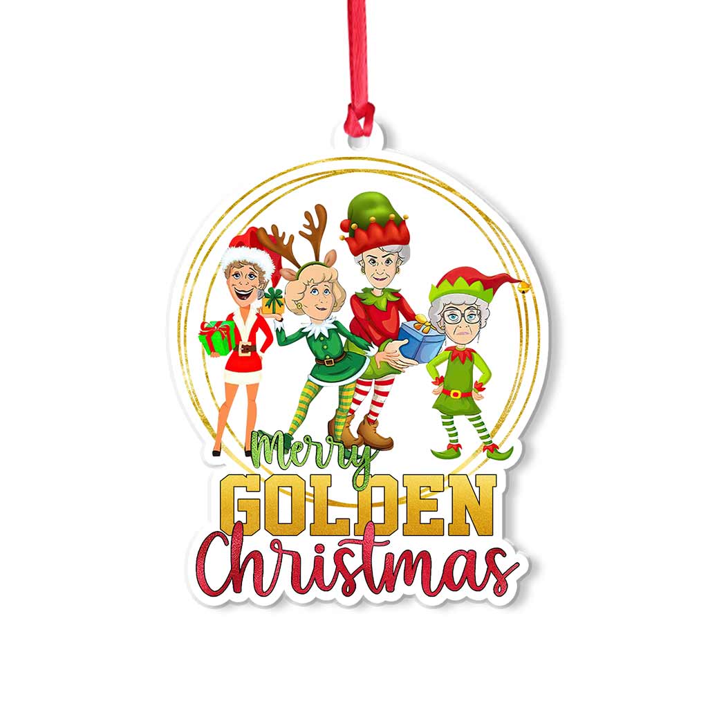 Have Yourself A Golden Christmas - Christmas Transparent Ornament