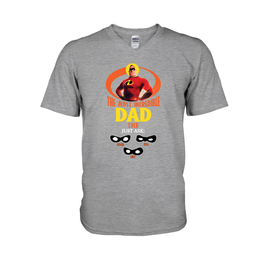 Incredible Dad - Personalized Incredible Family T-shirt and Hoodie