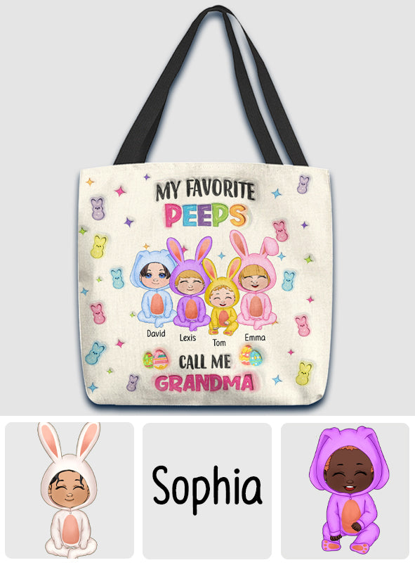 Grandma Of These Bunnies - Personalized Grandma Tote Bag