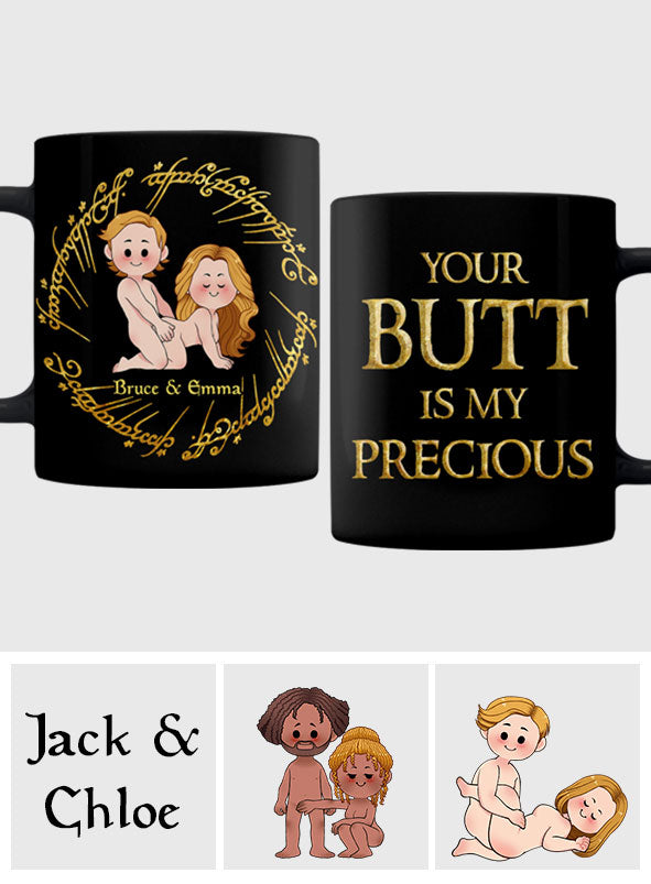 My Butt Is My Precious - Personalized Couple Mug
