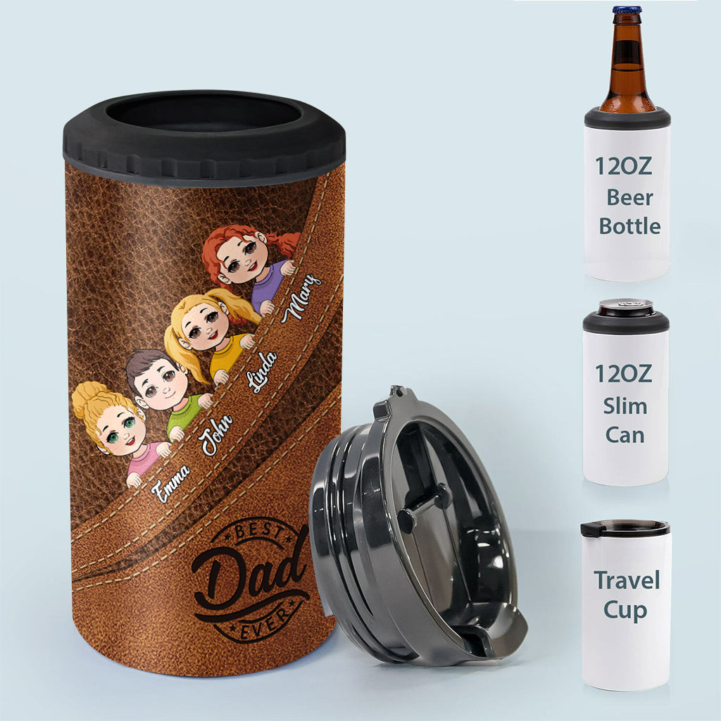 Best Dad Ever - Personalized Father Can Cooler