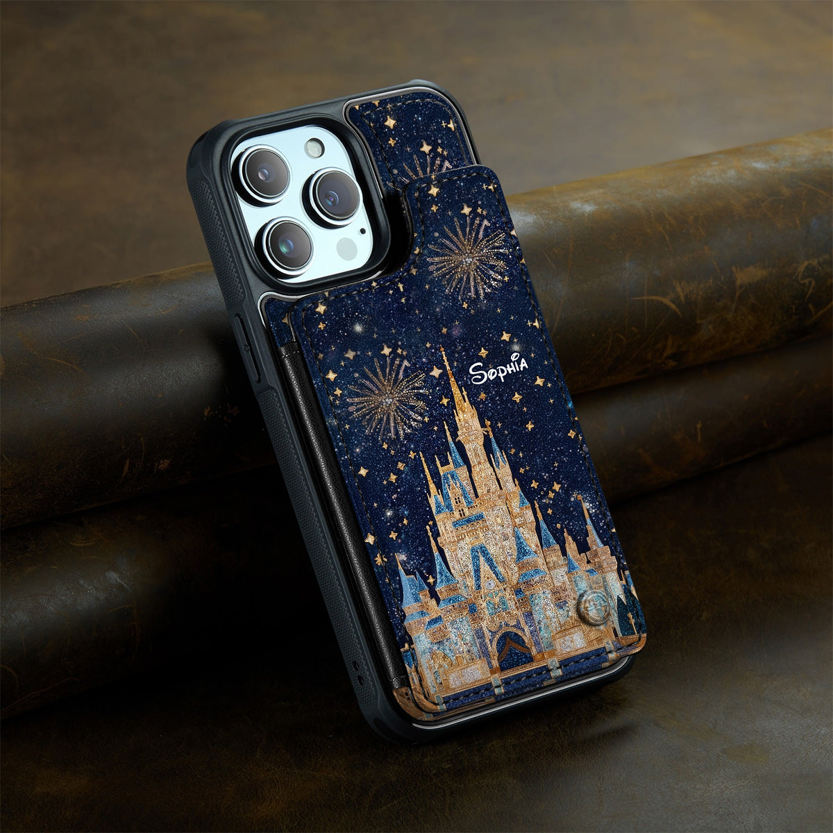 Magical Castle - Personalized Mouse Fully Printed Wallet Phone Case