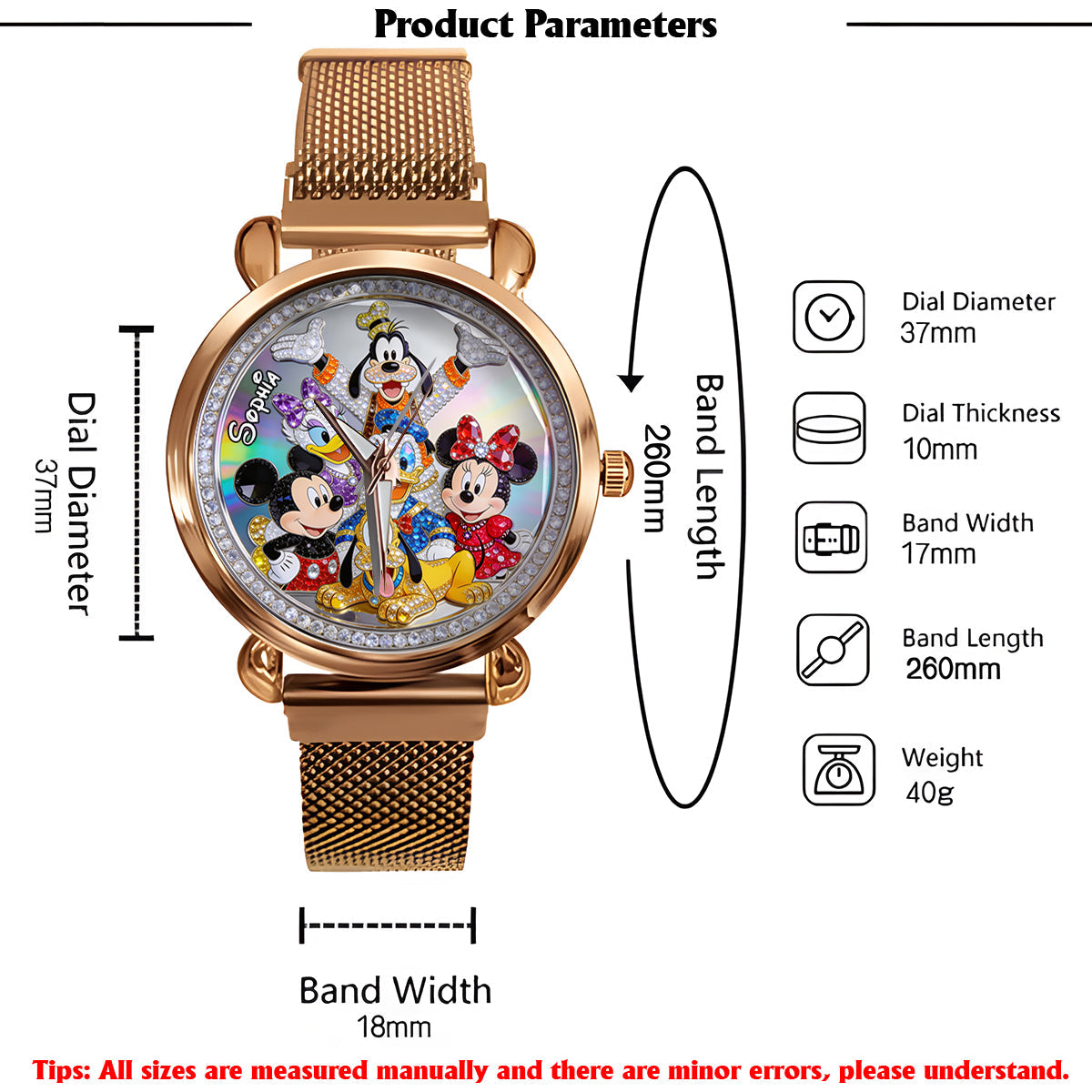 Friends - Personalized Mouse Women Hand Watch