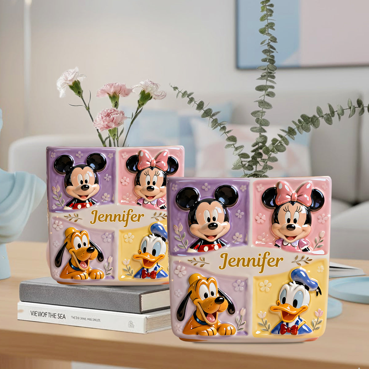Magical Vase - Personalized Mouse Custom Shape Acrylic Flower Vase