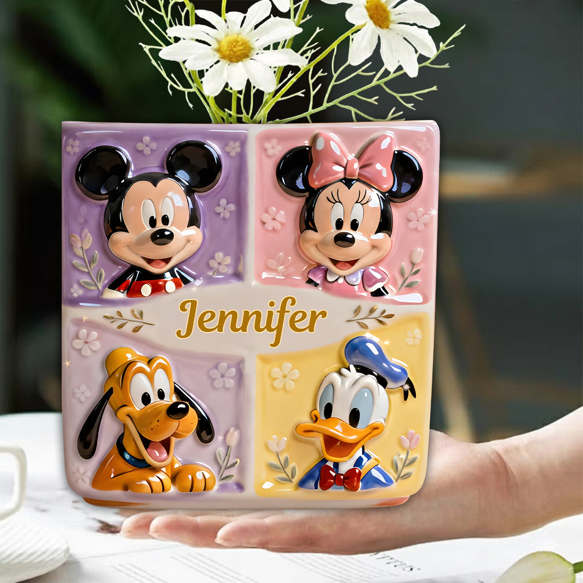 Magical Vase - Personalized Mouse Custom Shape Acrylic Flower Vase