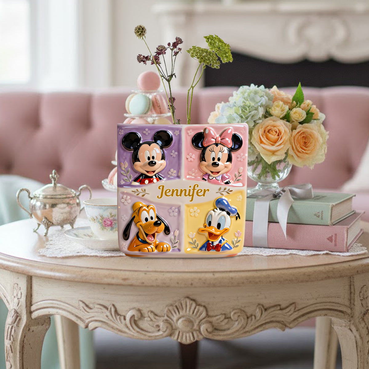 Magical Vase - Personalized Mouse Custom Shape Acrylic Flower Vase
