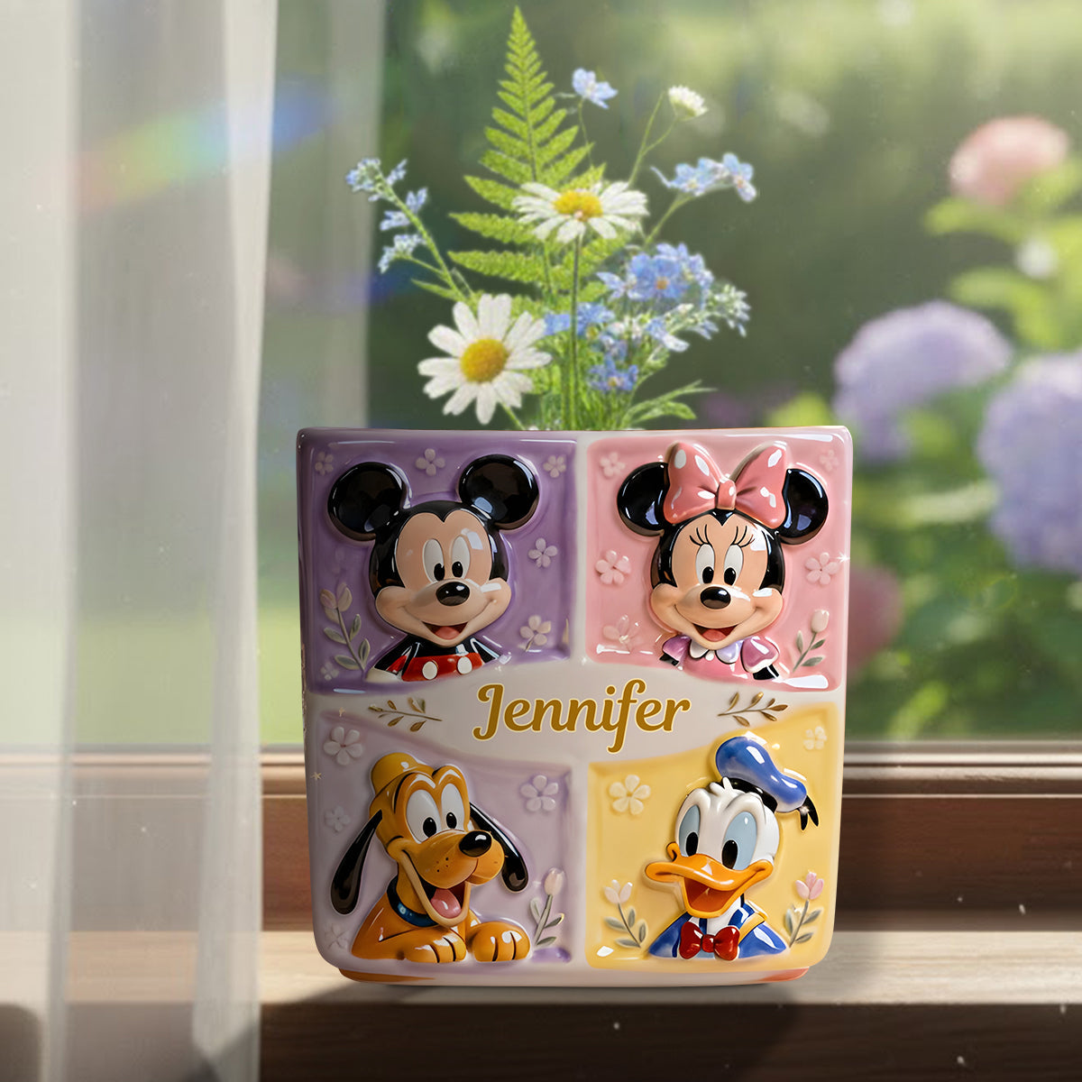 Magical Vase - Personalized Mouse Custom Shape Acrylic Flower Vase