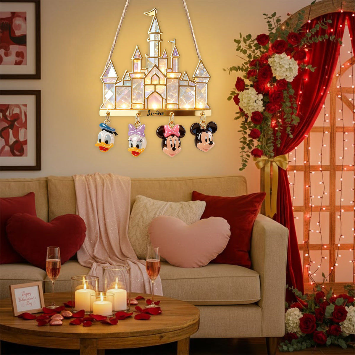 Magical Castle - Personalized Mouse LED Light Acrylic Sign