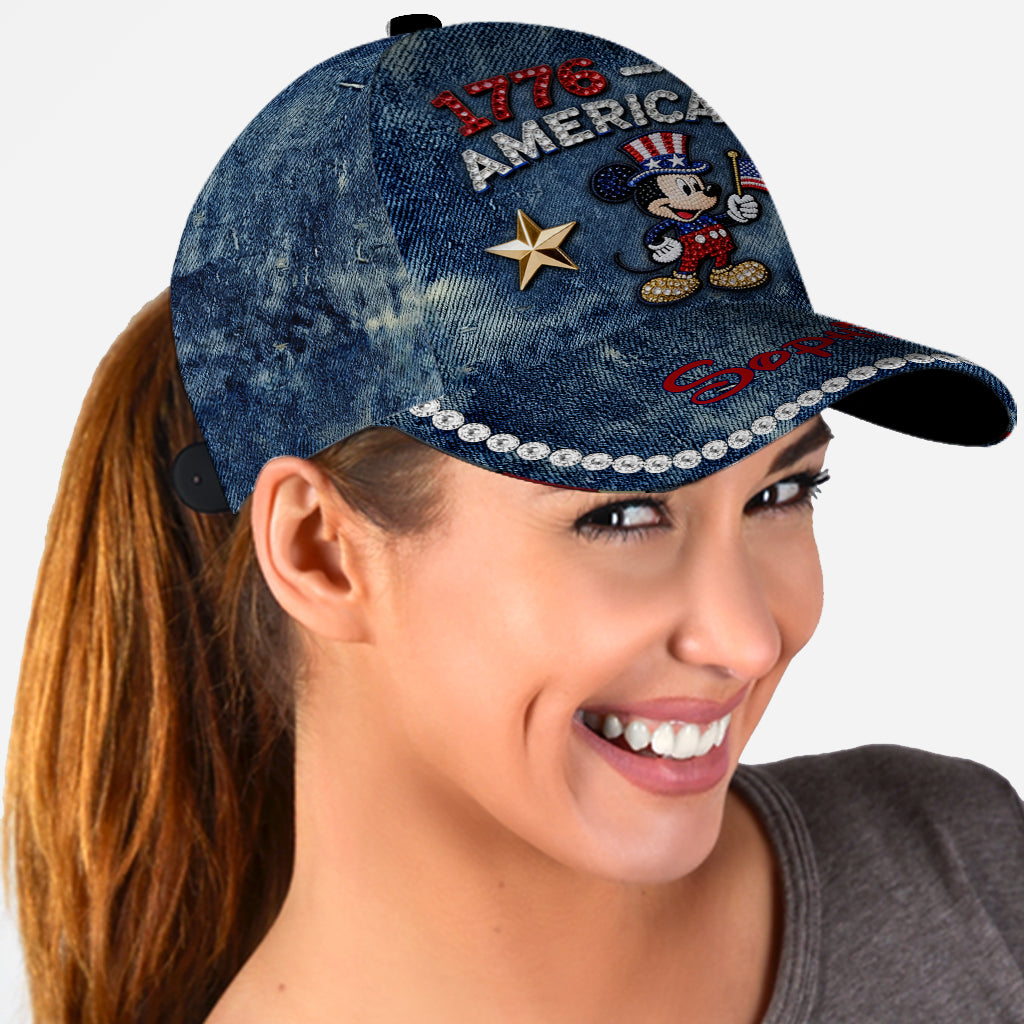 Patriotic Mouse America 250th Anniversary Cap - Personalized Mouse Classic Cap