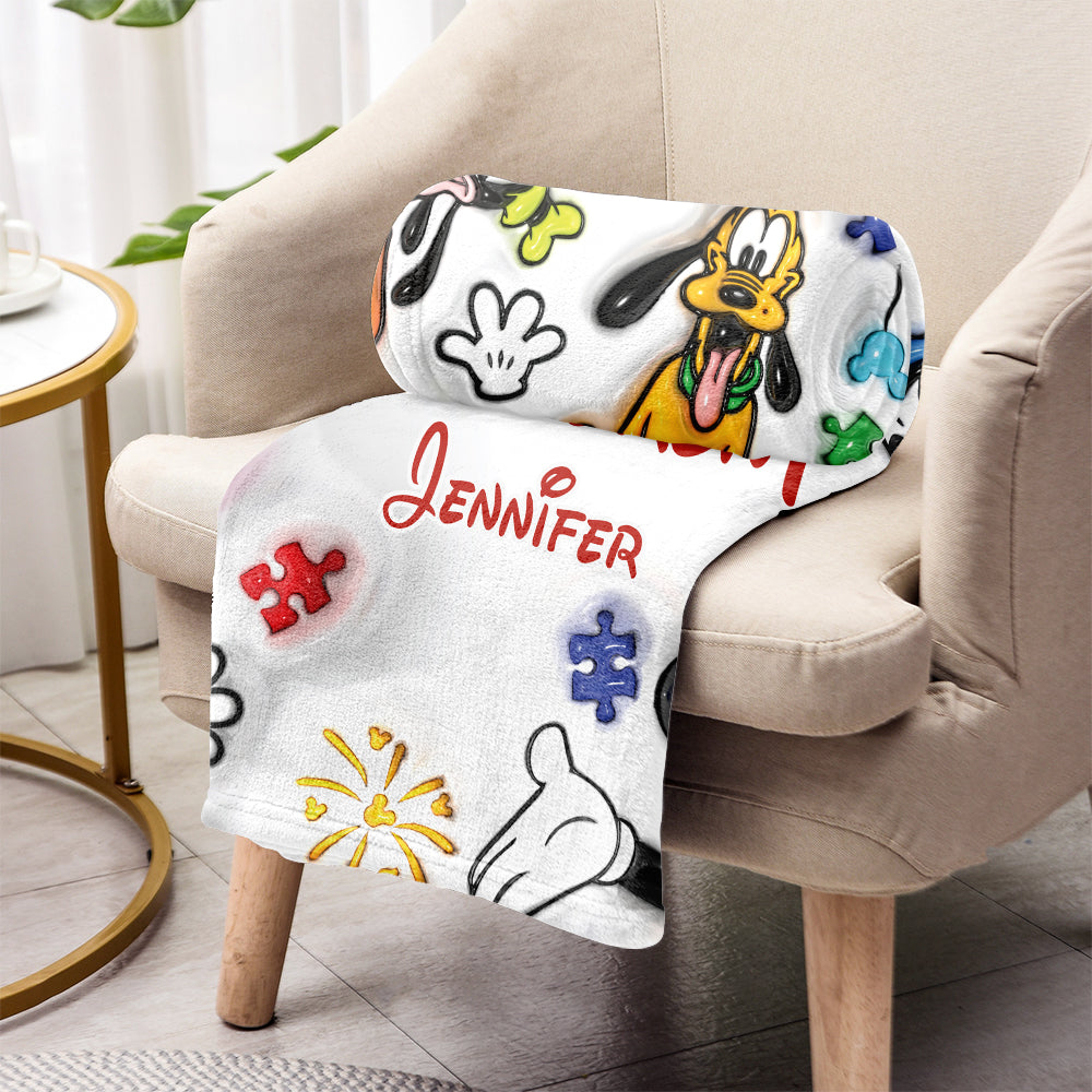 It's Ok To Be Different - Personalized Autism Awareness Blanket