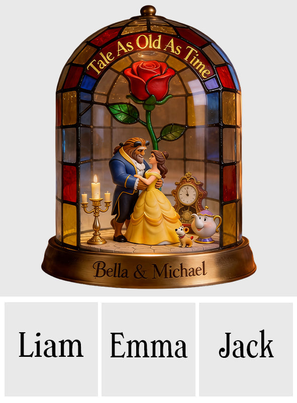 Tale As Old As Time - Personalized Beauty And The Beast 2-Side Printed Acrylic Plaque