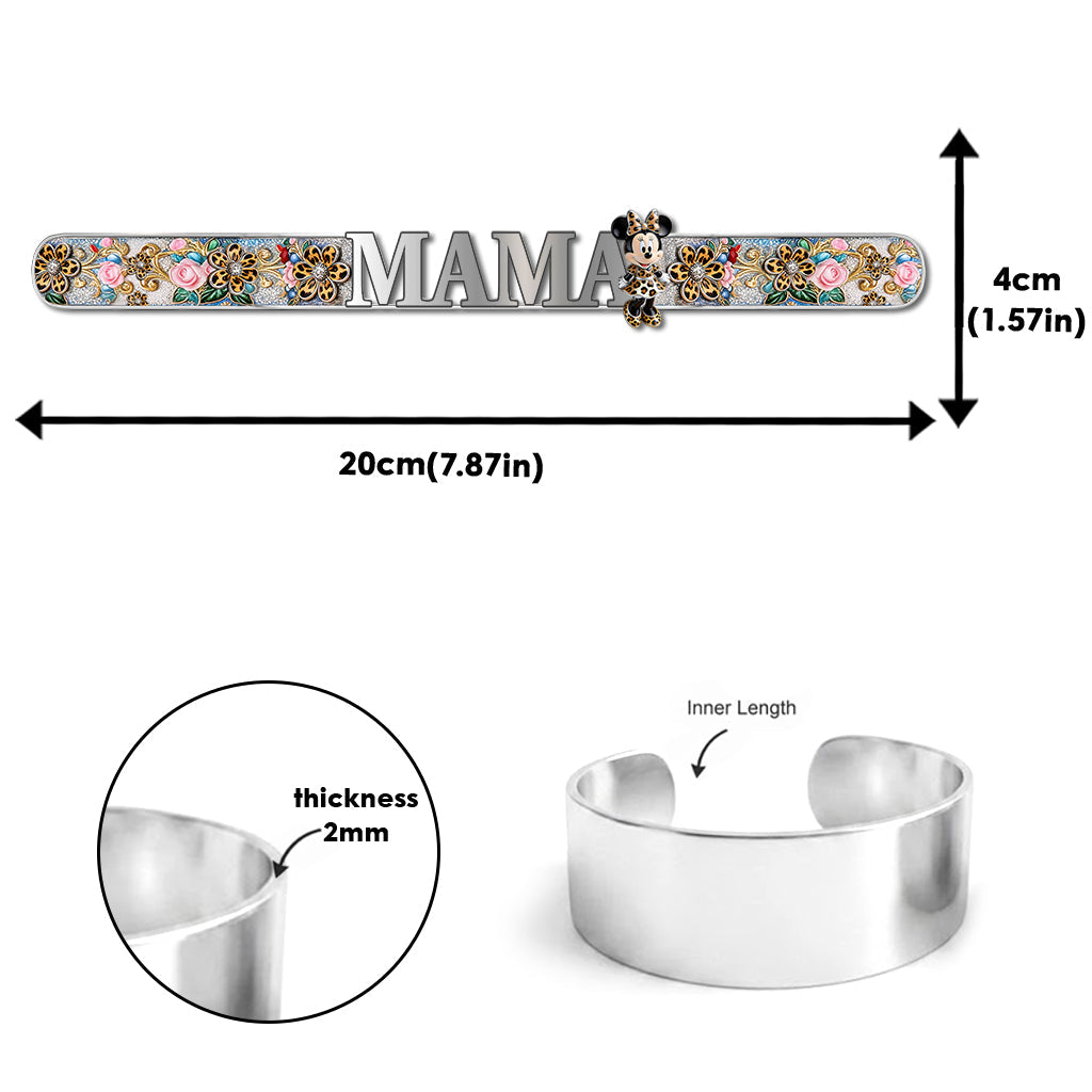 Magical Day - Personalized Mouse Shaped Cuff Bracelet