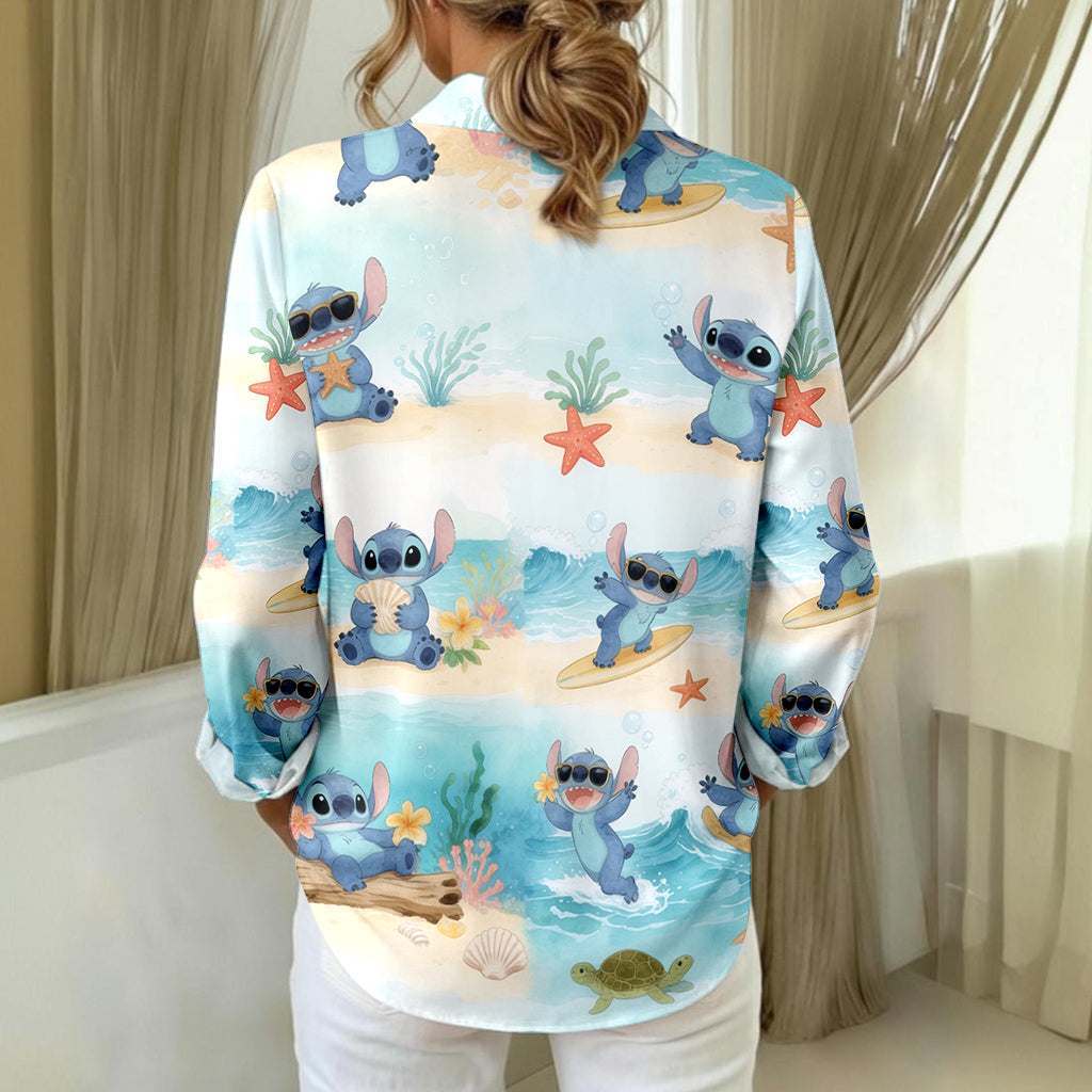 Ohana Means Family - Personalized Ohana Button-Up Shirt