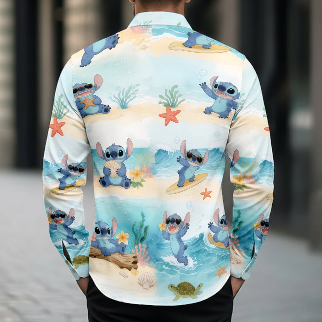 Ohana Means Family - Personalized Ohana Button-Up Shirt