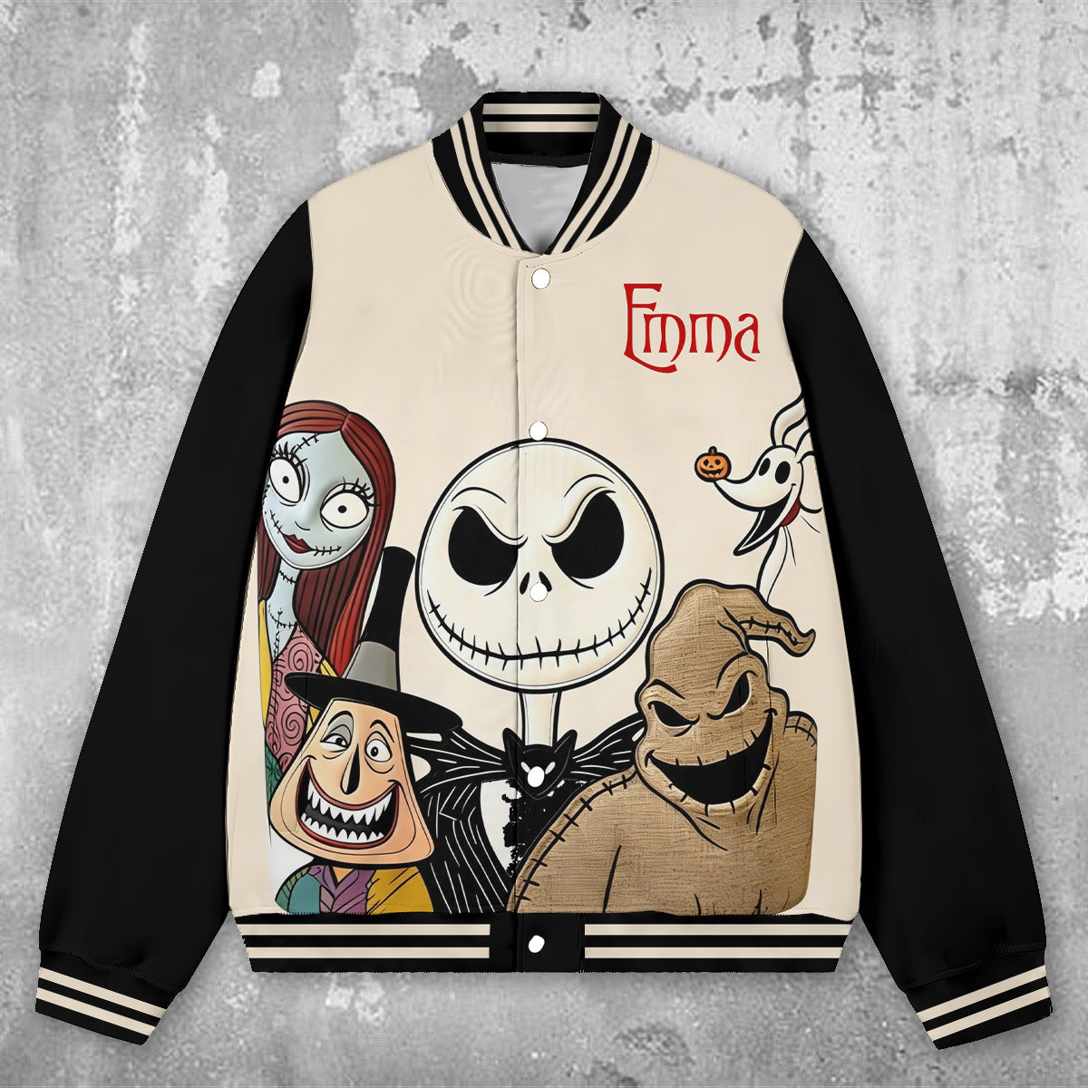 Nightmare Characters - Personalized Nightmare Varsity Jacket