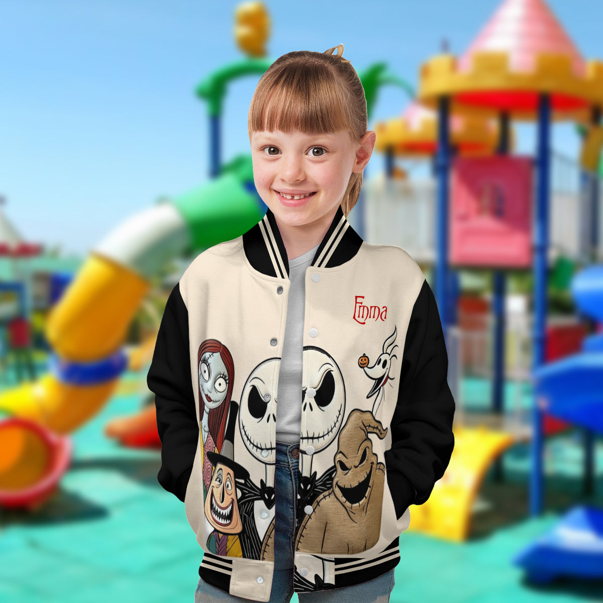 Nightmare Characters - Personalized Nightmare Varsity Jacket