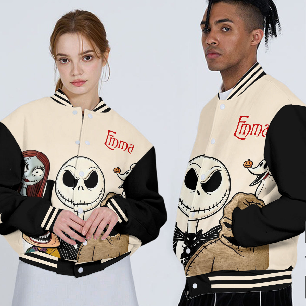Nightmare Characters - Personalized Nightmare Varsity Jacket