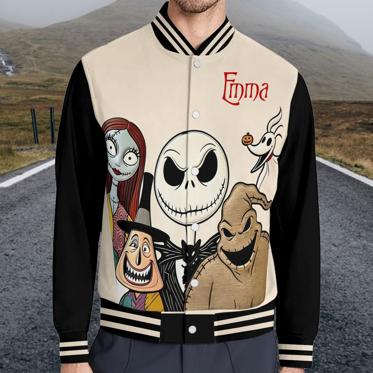 Nightmare Characters - Personalized Nightmare Varsity Jacket