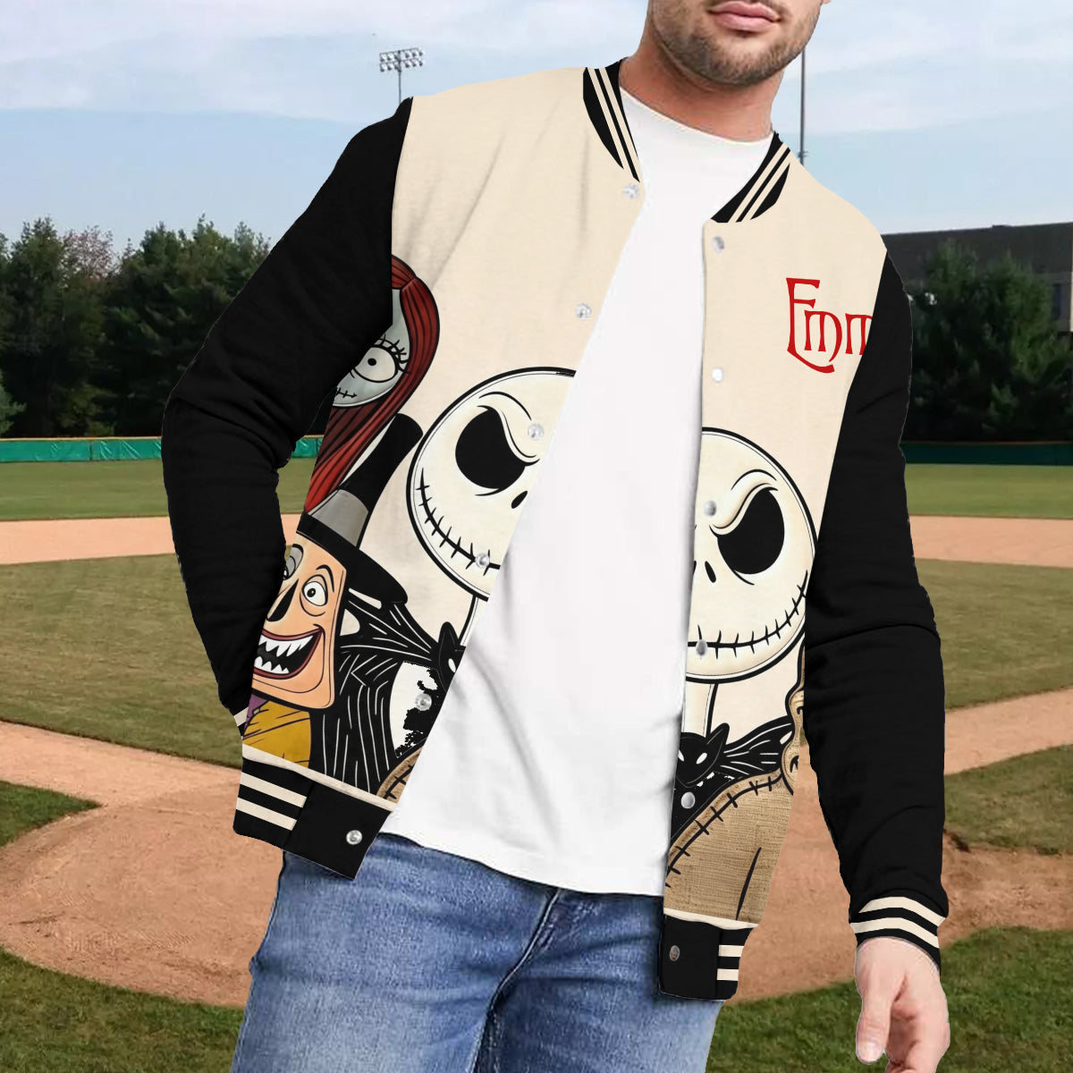 Nightmare Characters - Personalized Nightmare Varsity Jacket