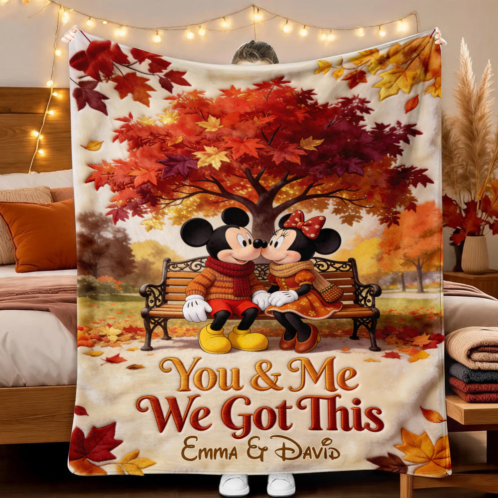 You & Me We Got This - Personalized Mouse Blanket