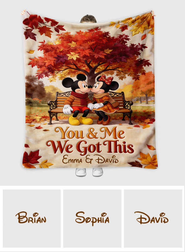 You & Me We Got This - Personalized Mouse Blanket