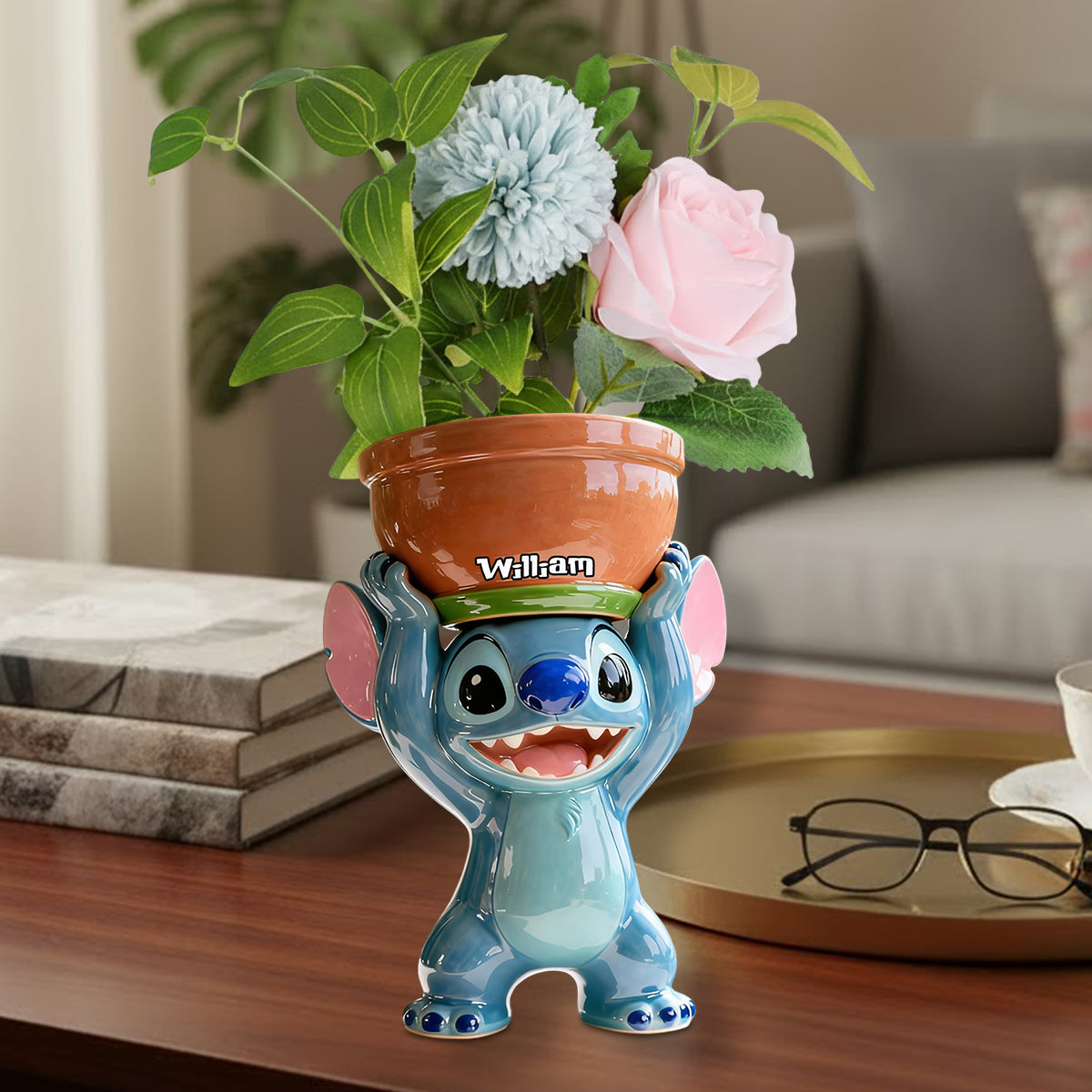 Magical Moment - Personalized Mouse Custom Shape Acrylic Flower Vase