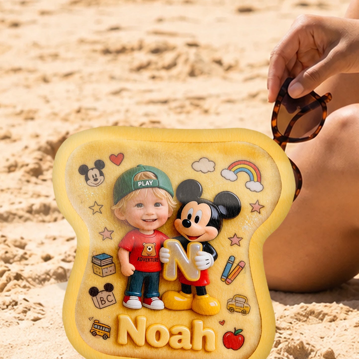 Custom Photo, Alphabet, Any Character - Personalized Kid Plush Pouch