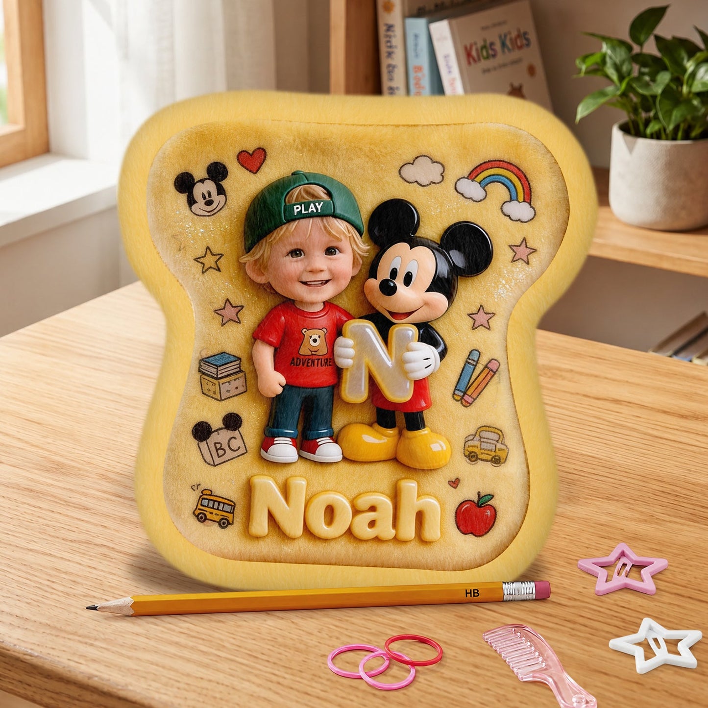 Custom Photo, Alphabet, Any Character - Personalized Kid Plush Pouch