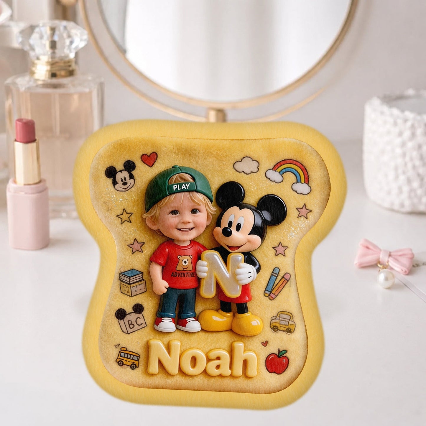 Custom Photo, Alphabet, Any Character - Personalized Kid Plush Pouch
