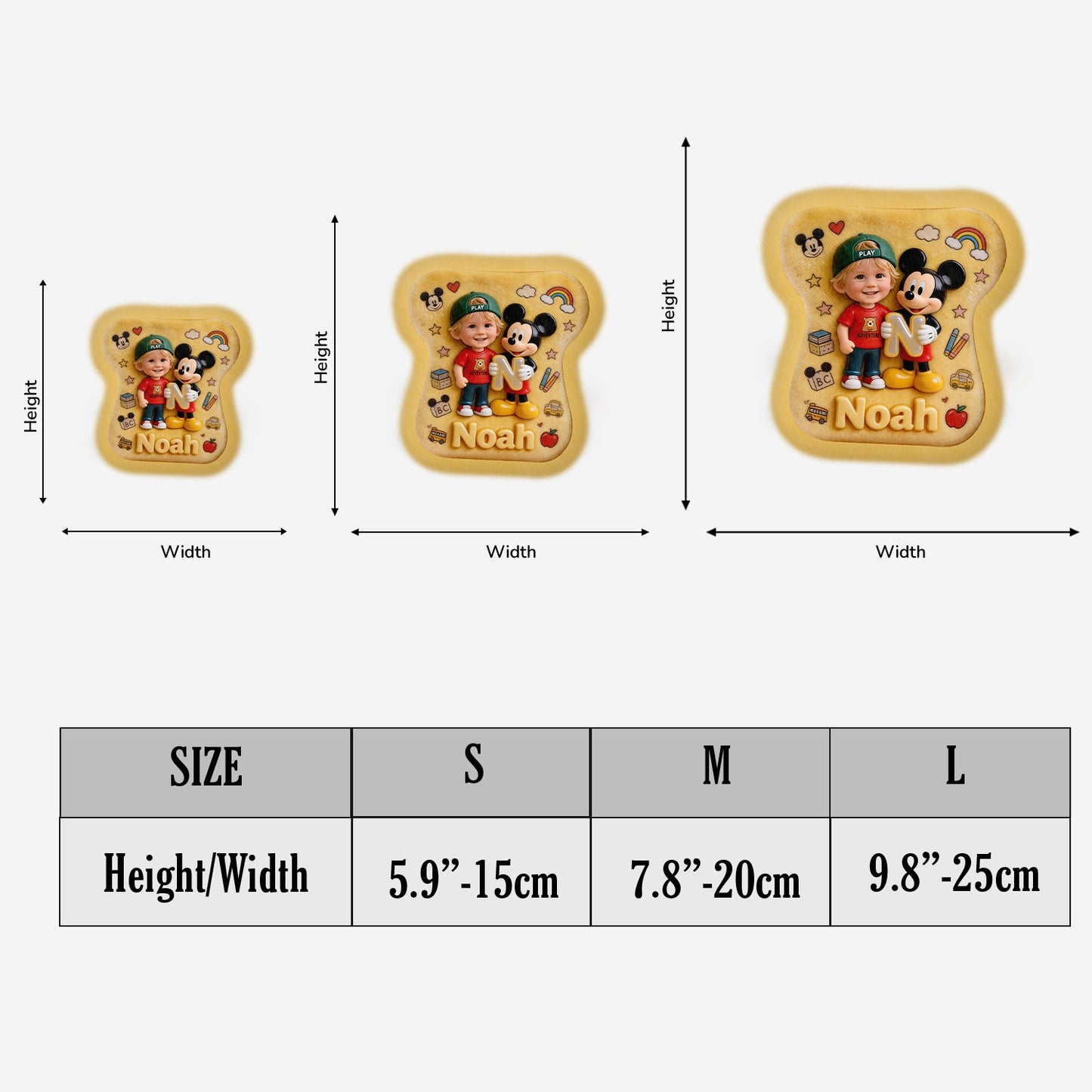 Custom Photo, Alphabet, Any Character - Personalized Kid Plush Pouch