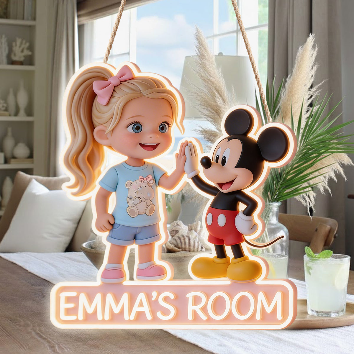 Custom Any Photo - Personalized Mouse LED Light Acrylic Sign