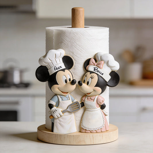 Our Kitchen Perfect Couple Gift - Personalized Mouse Paper Towel Stand