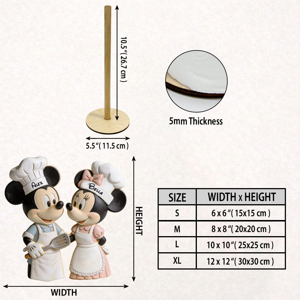 Our Kitchen Perfect Couple Gift - Personalized Mouse Paper Towel Stand