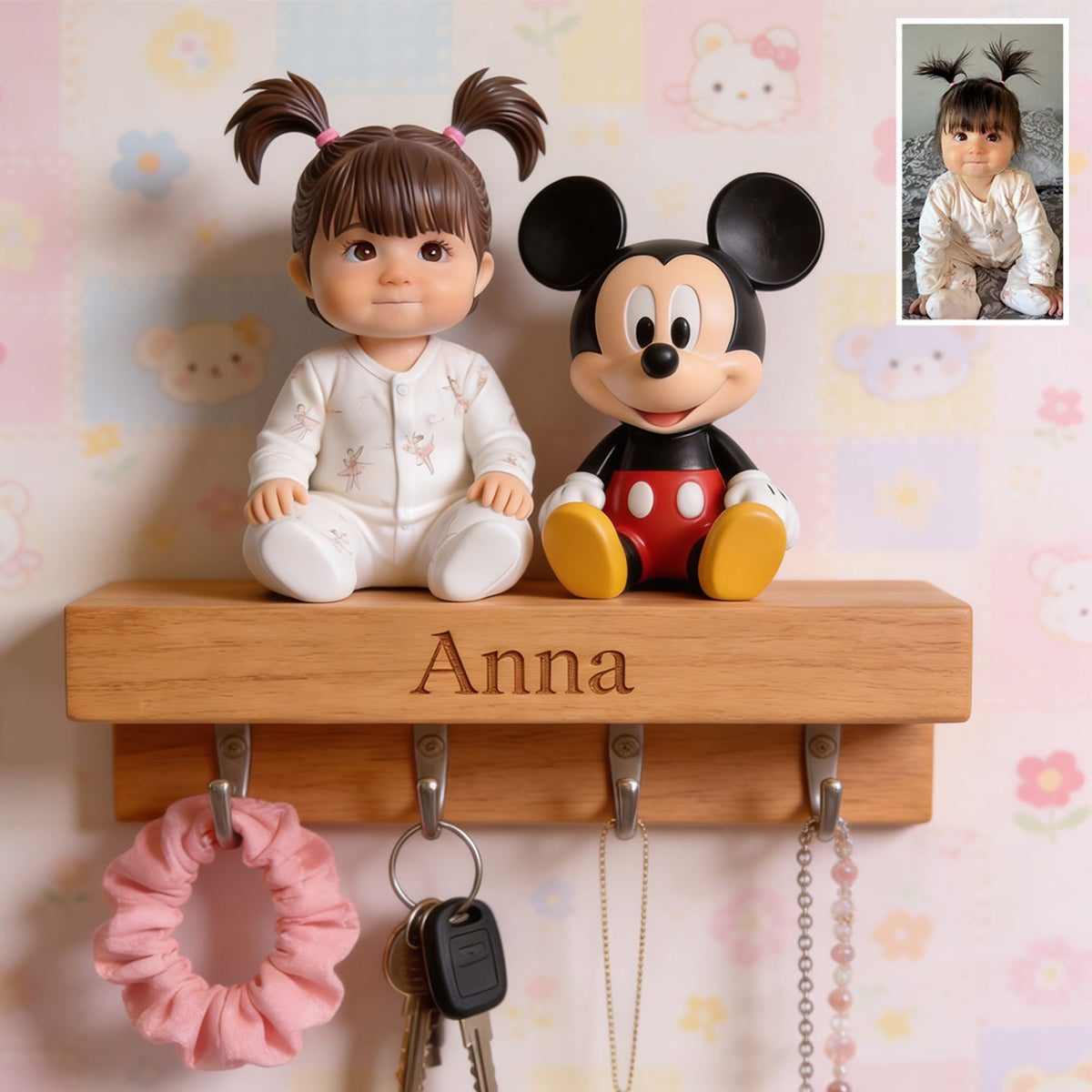 Magical Friend - Personalized Mouse Custom Shaped Hanging Rack
