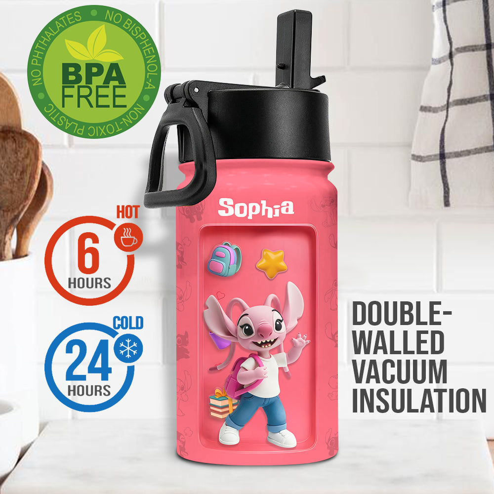 Ready To Crush School Perfect Gift For Kids - Personalized Ohana Kids Water Bottle
