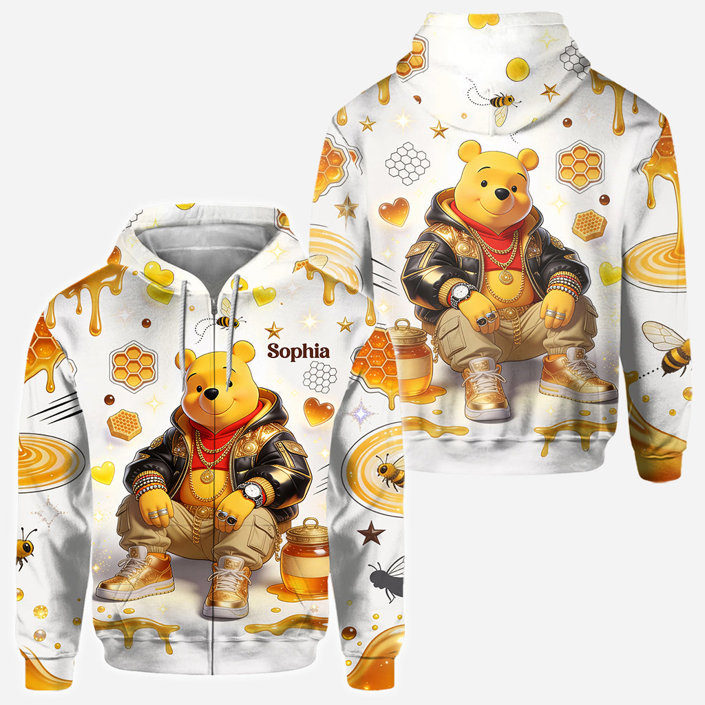 Cool Bear - Personalized Yellow Bear All Over Shirt