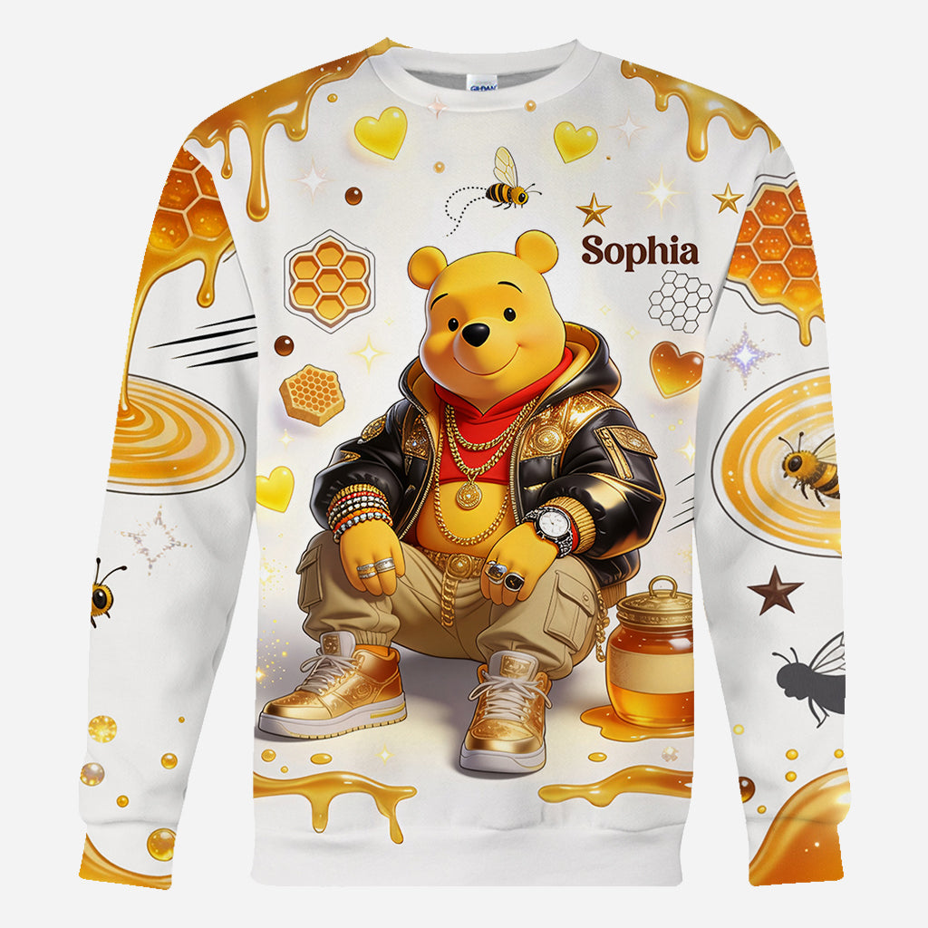 Cool Bear - Personalized Yellow Bear All Over Shirt