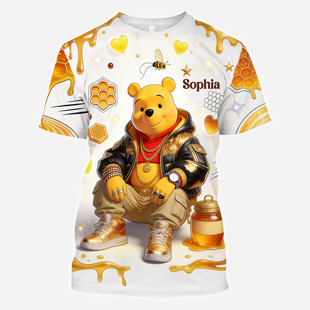 Cool Bear - Personalized Yellow Bear All Over Shirt