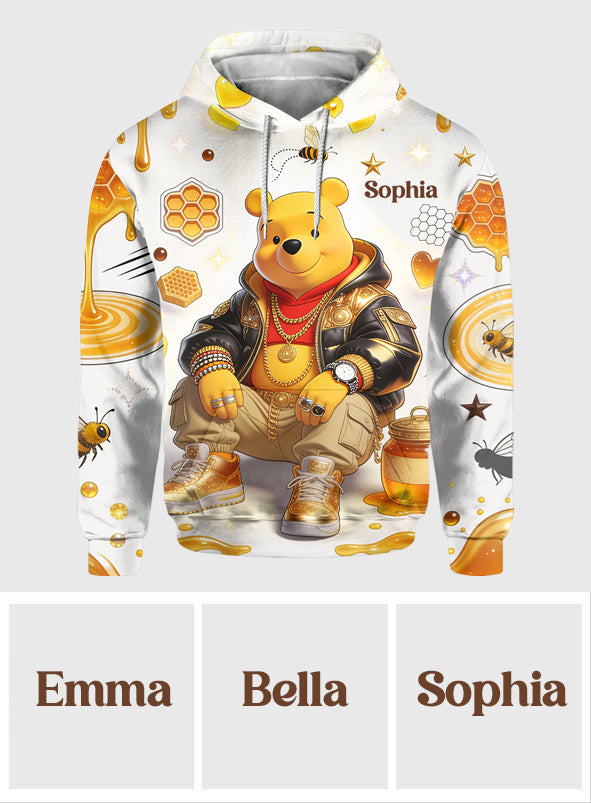 Cool Bear - Personalized Yellow Bear All Over Shirt