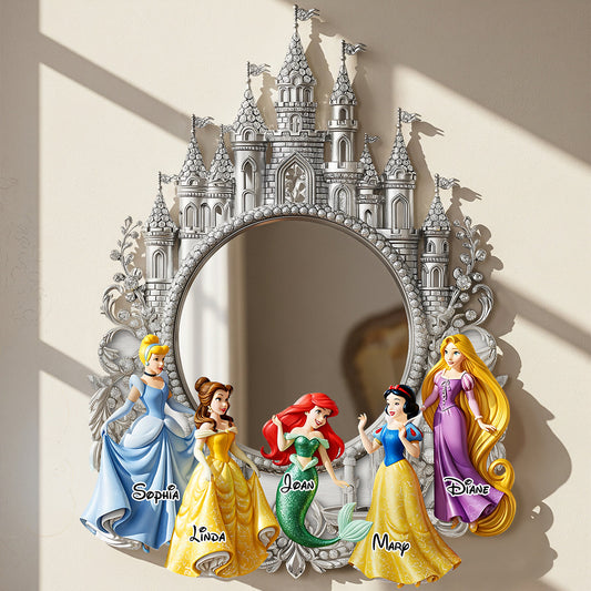 Magical Princess Castle - Personalized Mouse Wall Hanging Mirror