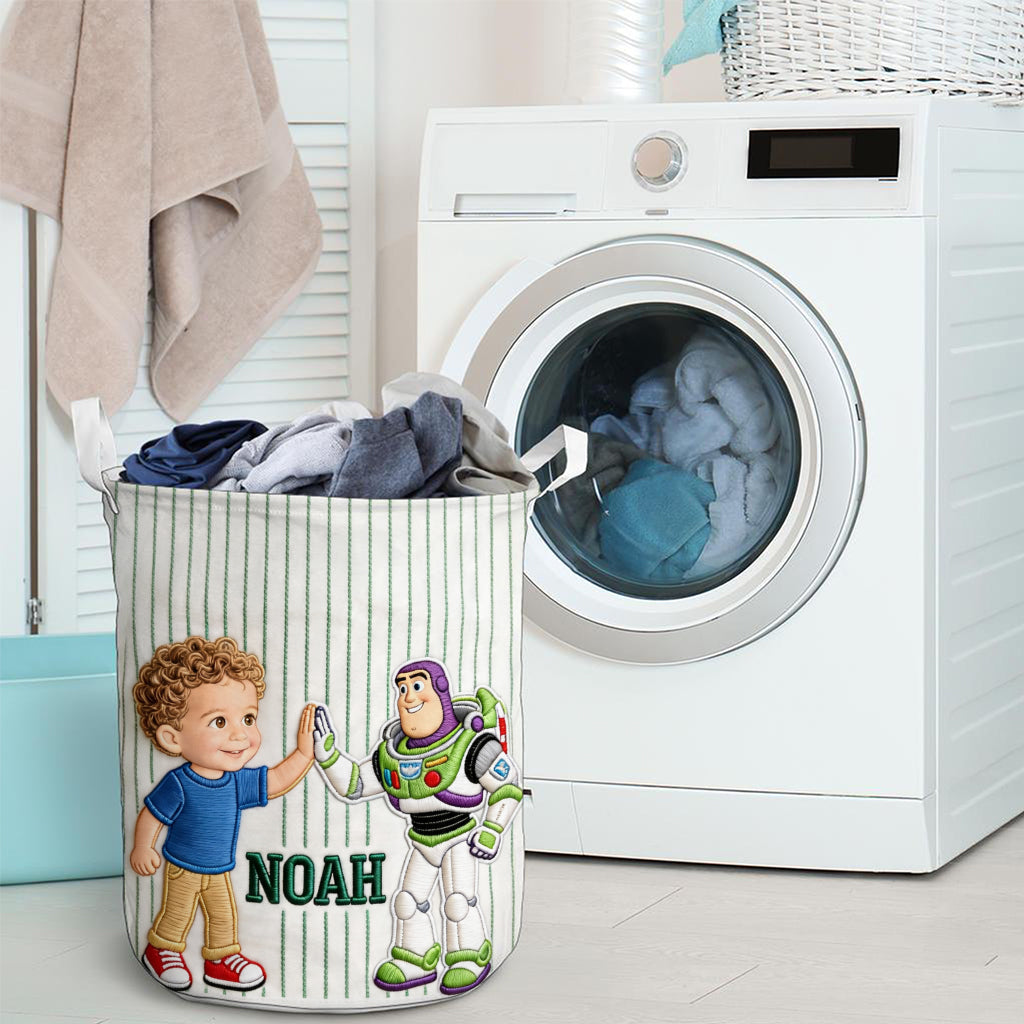 Kids Toy Storage Basket - Personalized Movie For Kids Storage Basket