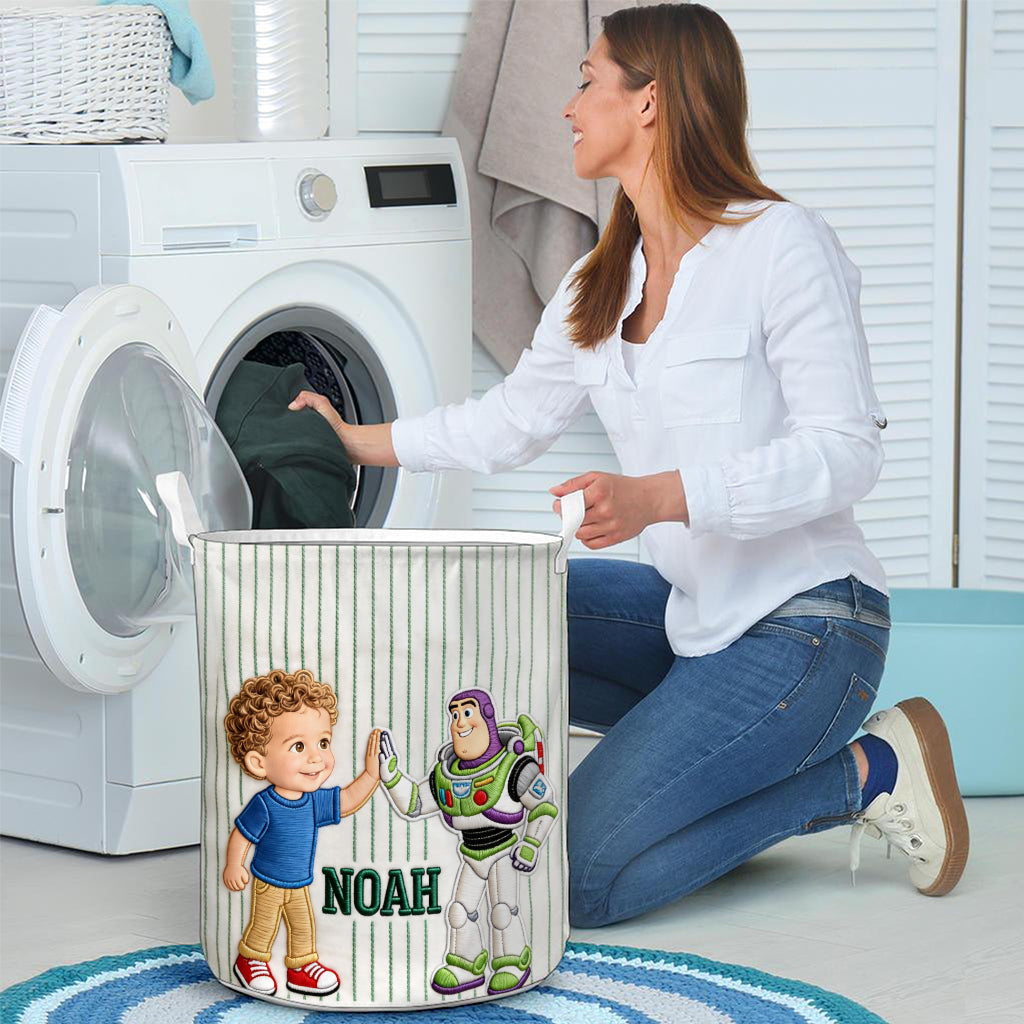 Kids Toy Storage Basket - Personalized Movie For Kids Storage Basket