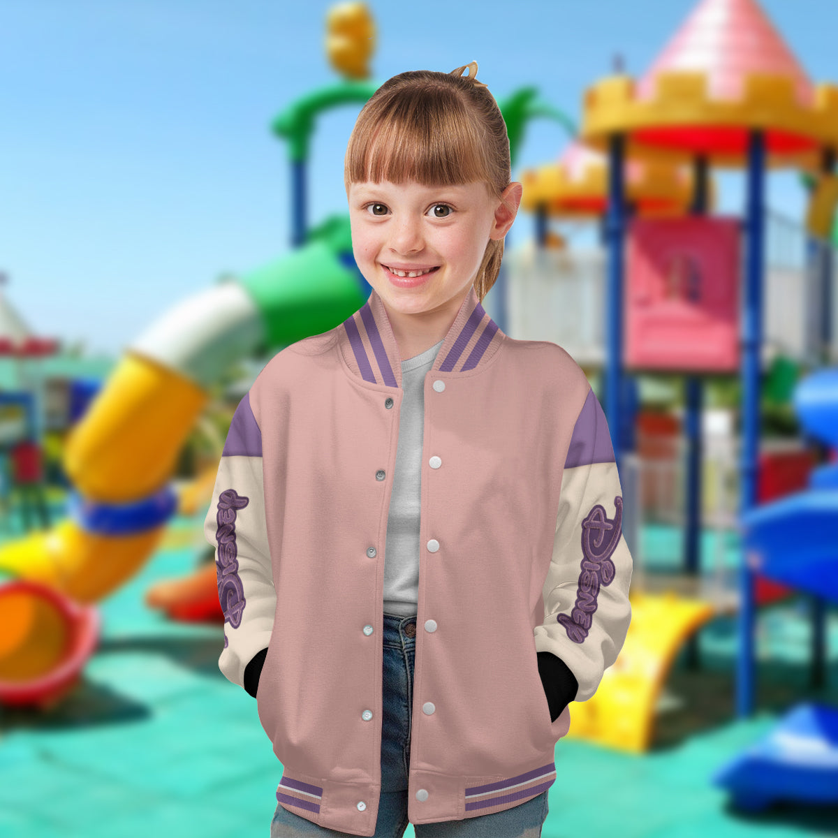 Magical Castle - Personalized Mouse Varsity Jacket