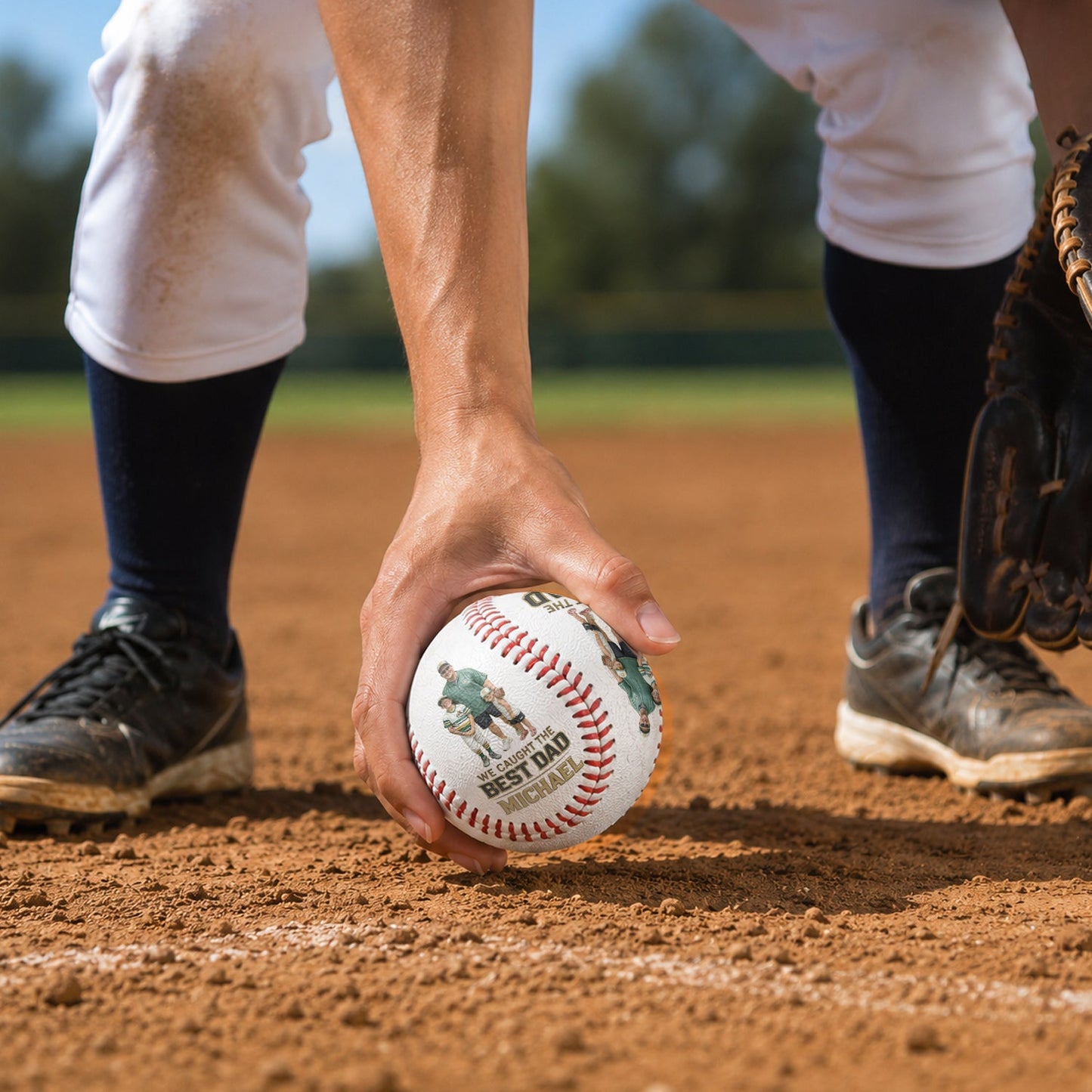 Baseball Dad - Personalized Baseball Multi-Sport Ball
