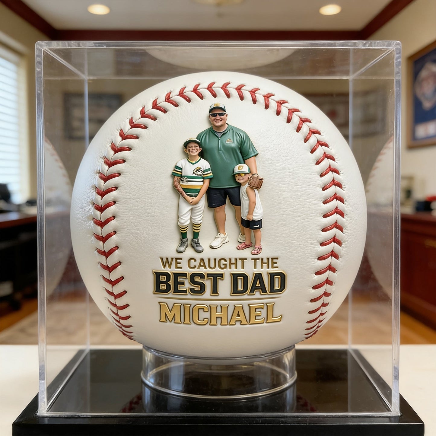 Baseball Dad - Personalized Baseball Multi-Sport Ball