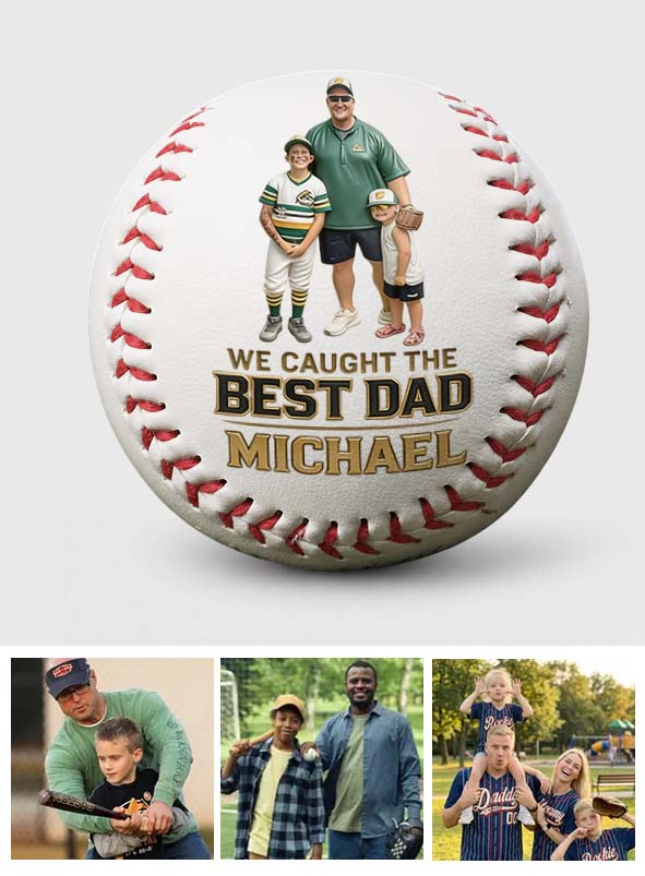 Baseball Dad - Personalized Baseball Multi-Sport Ball